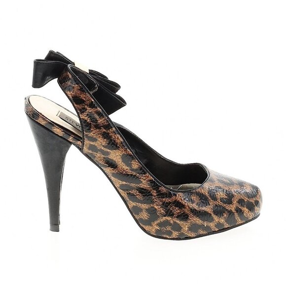 Steve Madden Mevas Slingback Heels With Bows - Picture 2 of 9